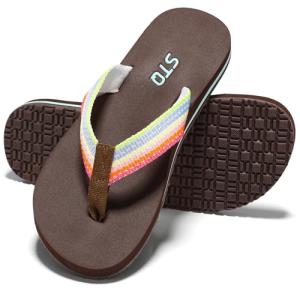 STQ Women’s Arch Support Beach Flip Flops