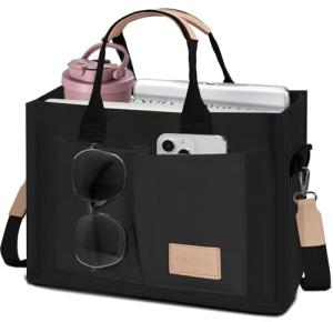 Stylish Canvas Tote Bag with Pockets for Women