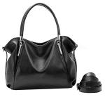 HESHE Black Designer Women’s Tote Handbag