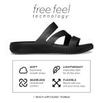 Crocs Women's Black Strappy Getaway Sandals, Size 6