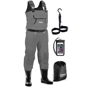 Foxelli Waterproof Neoprene Chest Waders with Boots
