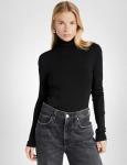 Elegant Black Classic Turtleneck for Women