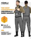 Foxelli Waterproof Neoprene Chest Waders with Boots