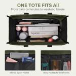 Becokan Waterproof Large Tote Bag with 12 Pockets