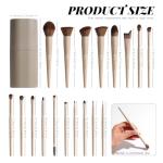 18-Piece Luxury Makeup Brush Set with Black Case