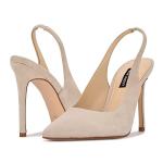 Nine West Beige Women's Feather Pump, Size 10