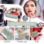 Stylish Green Travel Makeup and Toiletry Bag