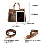 IBFUN Vintage Leather Satchel Handbag for Women