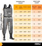Foxelli Waterproof Neoprene Chest Waders with Boots