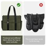 Becokan Waterproof Large Tote Bag with 12 Pockets