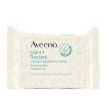 Aveeno Calm + Restore Unscented Facial Wipes, 25 ct