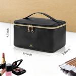 OCHEAL Large Black Travel Makeup Bag with Handle