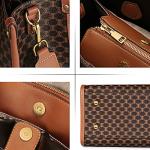 IBFUN Vintage Leather Satchel Handbag for Women