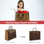 OMYSTYLE Red Felt Tote Bag Organizer Insert