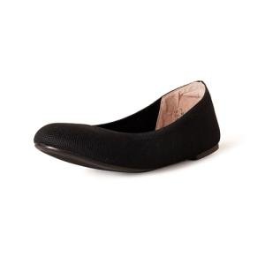 Black Knit Ballet Flats for Women, Size 10