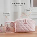 LOVEVOOK Pink Waterproof Makeup Bag Set