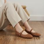 CUSHIONAIRE Windsor Adjustable Strap Women's Flats