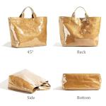 Lushandy Women's Large PVC Tote Bag - Brown