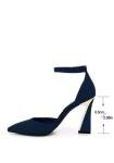 Juliet Holy Women's Buckled Closed Toe Heels