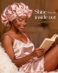 Silk Sleep Bonnet for Curly Hair - Shocking Pink