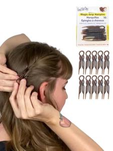 Tortoise Shell Hair Pins Set of 10