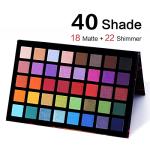 Vibrant 40-Color Eyeshadow Palette for Bold Looks