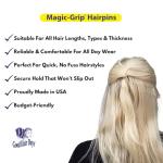 Tortoise Shell Hair Pins Set of 10