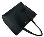 Nodykka Women's Faux Leather Tote Bag with Tassel