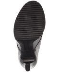 Karl Lagerfeld Paris Silver Peep-Toe Heeled Booties