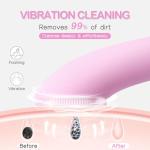 Rechargeable Silicone Cleaning Brush with Massage Tip