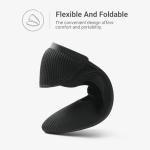 Stylish Black Pointed Toe Knit Ballet Flats