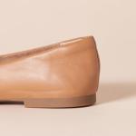 Camel Faux Leather Women's Loafer Flats