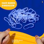 2000 Mini Clear Elastic Hair Bands - Teenitor