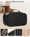 Stylish Two-Layer Waterproof Makeup Bag for Travel