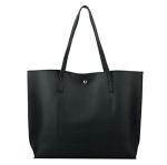 Nodykka Women's Faux Leather Tote Bag with Tassel
