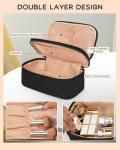 Stylish Two-Layer Waterproof Makeup Bag for Travel