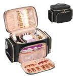 Bagmoly Large Portable Travel Makeup Organizer - Black