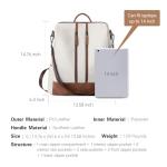 CLUCI Leather Backpack Purse for Women