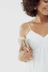 Golden Glitter Clutch Purse for Bridal Events
