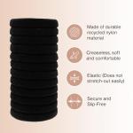 Kitsch No-Damage Stretchable Hair Ties - Black