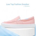 Comfy Pink Canvas Slip-On Sneakers for Fashion