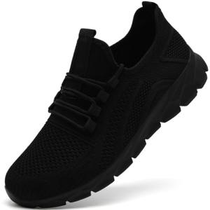 ZMBCYG All Black Slip-On Fashion Sneakers