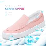 Comfy Pink Canvas Slip-On Sneakers for Fashion