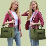 Stylish Canvas Tote Bag with Multiple Pockets