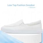 Comfy White Canvas Slip-On Sneakers for All