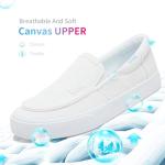Comfy White Canvas Slip-On Sneakers for All