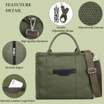 Stylish Canvas Tote Bag with Multiple Pockets