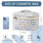 Floral Makeup Organizer Bag for Travel