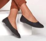 Skechers Cleo Bewitched Black Ballet Flats, 8.5