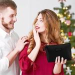 Chic Black PU Leather Makeup Bag for Travel